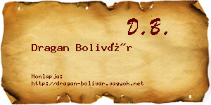 Dragan Bolivár névjegykártya